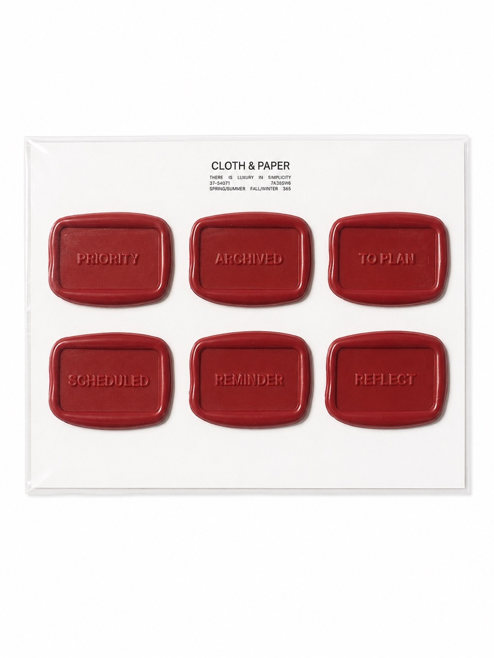 Cloth and Paper (C&P) Faux Seals Six New Unused‎